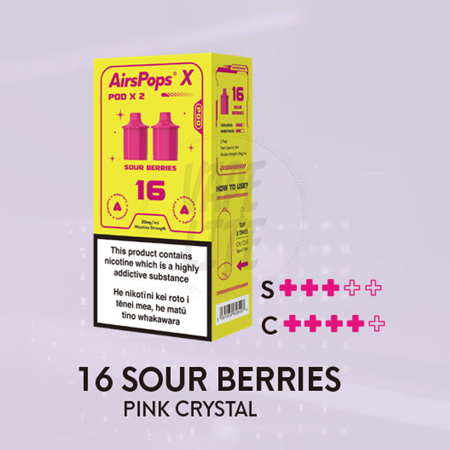 AirScream AirsPops X Pre-Filled Pod Twin Pack - No.16 Sour Berries