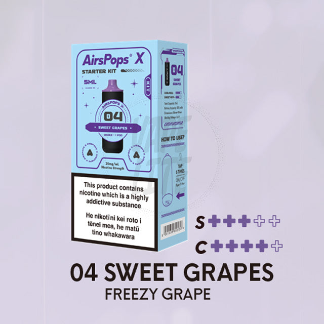 AirScream AirsPops X Starter Kit - No.4 Sweet Grapes