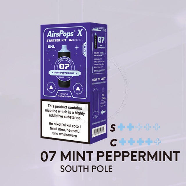 AirScream AirsPops X Starter Kit - No.7 Mint Peppermint (South Pole)