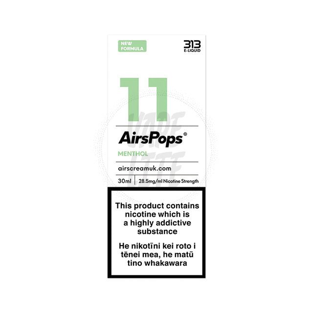AirScream AirsPops 313 E-Liquid 30ml - No.11 Menthol 28.5mg/ml