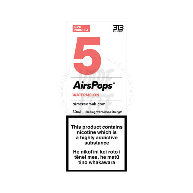 AirScream AirsPops 313 E-Liquid 30ml - No.5 Watermelon 28.5mg/ml