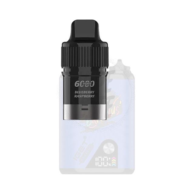 IGET Bar Plus Pre-filled Pod - Blueberry Raspberry 6000 Puffs 20mg/ml