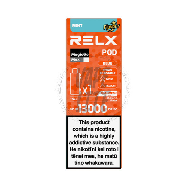 RELX MagicGo MAX Pod 17ml Mint (Blue) 28.5mg/ml