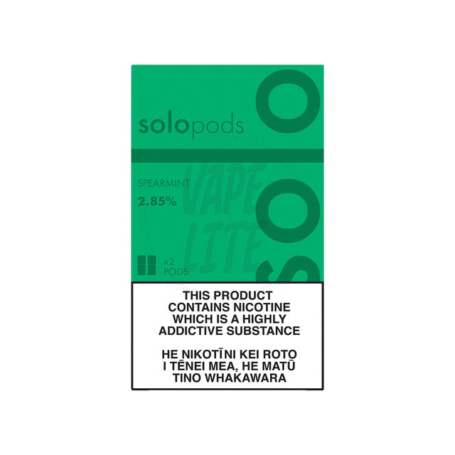 solo | Pods 2-Pack | Spearmint 2.85% Nic Vape Lite solo | Pods 2-Pack | Spearmint 2.85% Nic Vape Lite