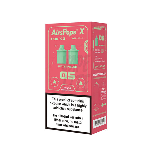 AirScream AirsPops X Pre-Filled Pod Twin Pack - No.5 Watermelon