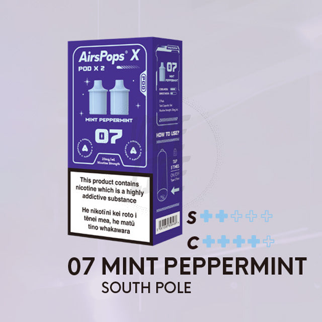 AirScream AirsPops X Pre-Filled Pod Twin Pack - No.7 Mint Peppermint