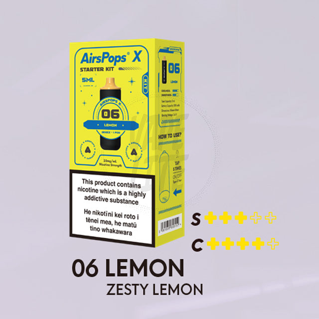 AirScream AirsPops X Starter Kit - No.6 Lemon