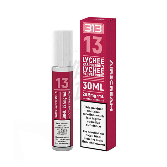 AirScream AirsPops 313 E-Liquid 30ml - No.13 Lychee Raspberries 28.5mg/ml