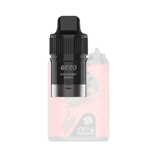 IGET Bar Plus Pre-filled Pod - Raspberry Berry 6000 Puffs 20mg/ml