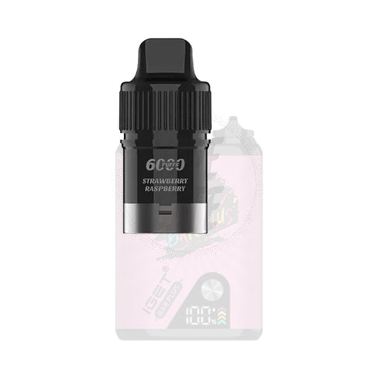 IGET Bar Plus Pre-filled Pod - Strawberry Raspberry 6000 Puffs 20mg/ml