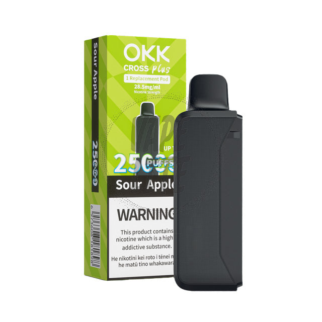 OKK Plus Pod - Sour Apple 28.5mg/ml