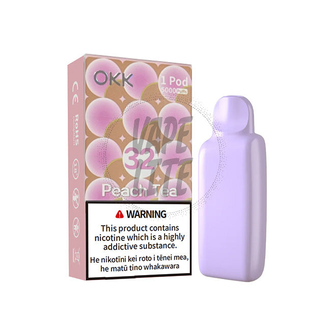 OKK Cross Pod - No.32 Peach Tea 28.5mg/ml