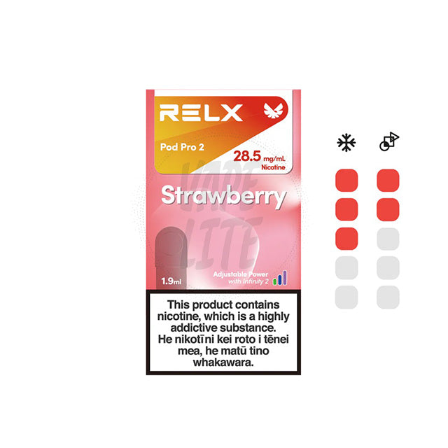 RELX | Infinity2 Pod | Strawberry 28.5mg/ml | Pre-Filled Vape Pod ...