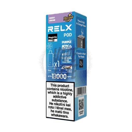 RELX MagicGo MAX Pod 15ml Sweet Cream (Purple) 28.5mg/ml
