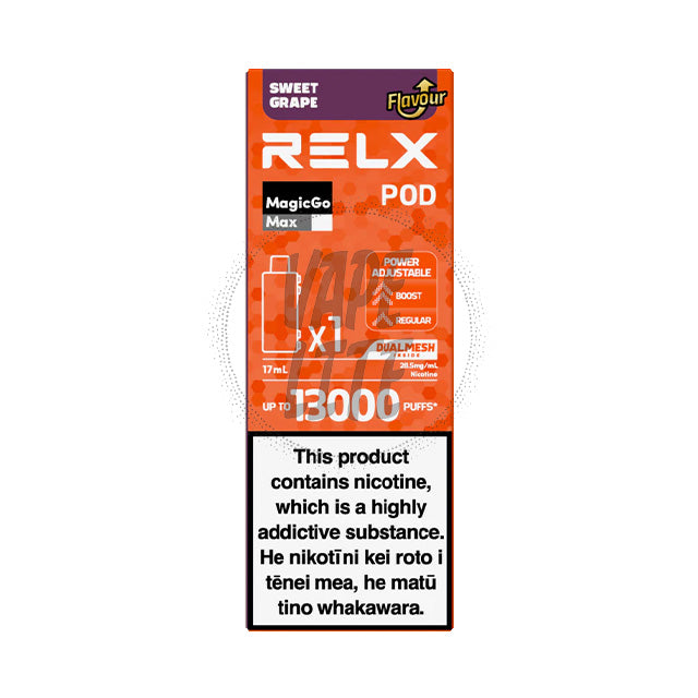 RELX MagicGo MAX Pod 17ml Sweet Grape 28.5mg/ml