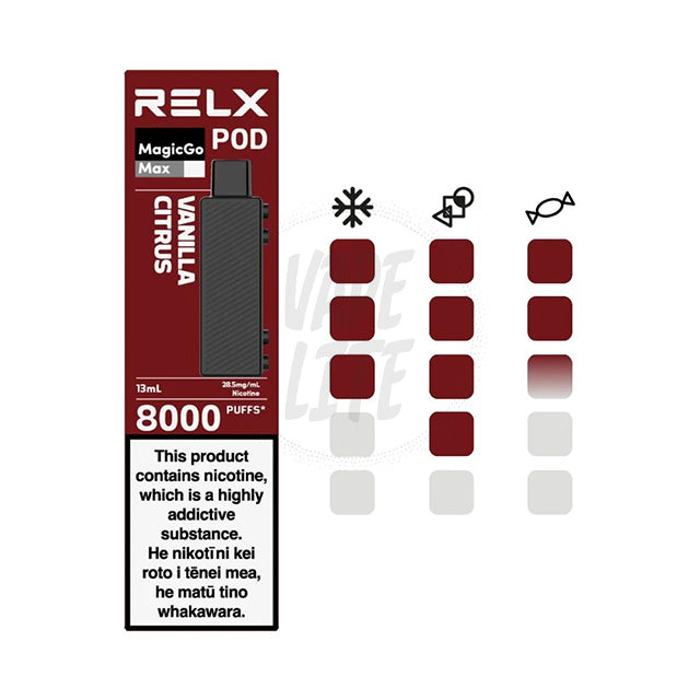 RELX | MagicGo MAX | Vanilla Citrus | 28.5mg/ml – Vape Lite