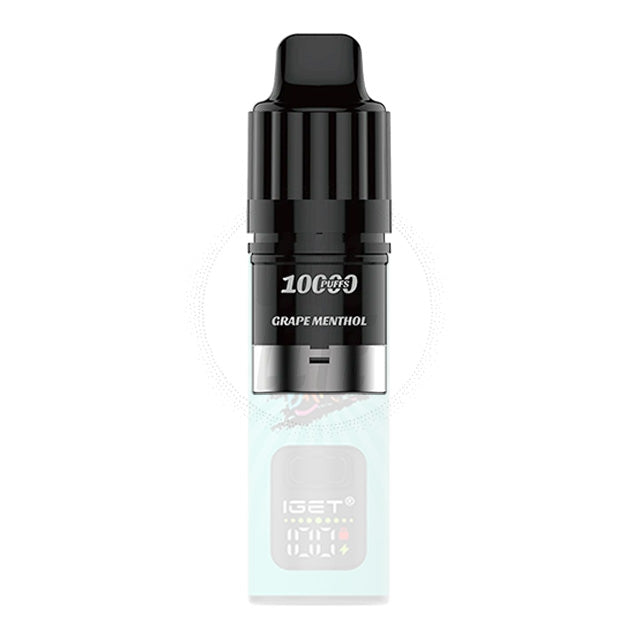 IGET Bar Plus Pre-filled Pod - Grape Menthol 10000 Puffs 28.5mg/ml