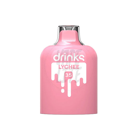 puk. Pod Drinks - Lychee 4000 Puffs 35mg/ml