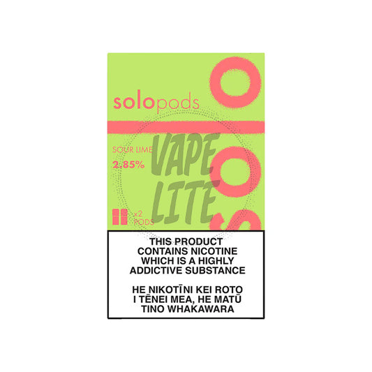 solo Pods 2-Pack - Sour Lime 2.85% Nic