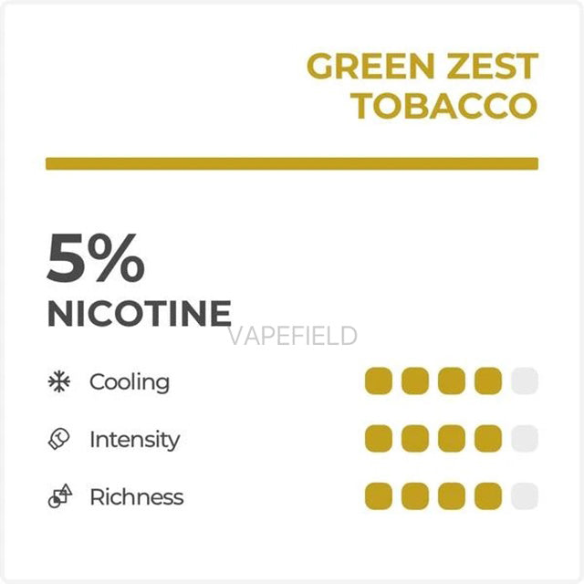 Green Zest Tobacco Flavour Pod Description